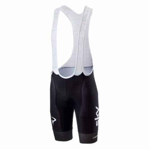 SALOPETTE CASTELLI VOLO BIBSHORT colore NERO-BIANCO